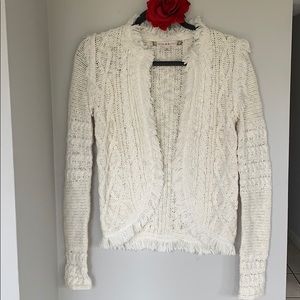 Chelsea & Violet white knitted cotton sweater